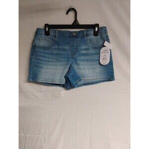 Wonder Nation Blue Denim Shorts Girls Size XL (14-16) Pull On 5 Pocket